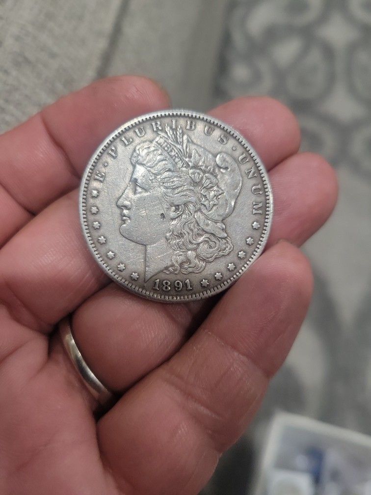 1891 Morgan S- Mint Mark Silver Dollar