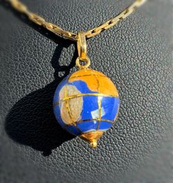 Jewelry 18k yellow gold Globus World Pendant charm