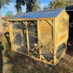 Simple Chicken Coop 4x8x6ft Tall