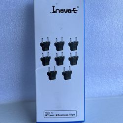 Inovat 8 PCS American USA to European Outlet Plug Adapter Travel •Business Trips