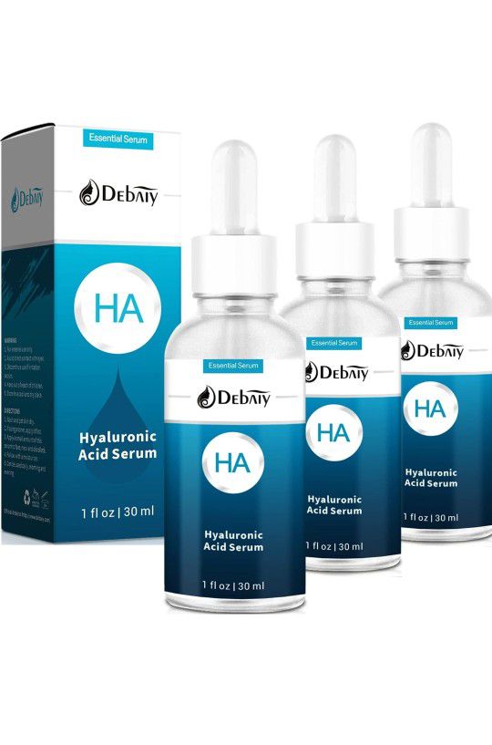 DEBAIY 3 Pack Hyaluronic Acid Serum for Face Moisturizing Anti Aging Serum (1Fl.Oz/30ml)

