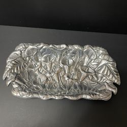 1993 Arthur Court Aluminum Calla Lily Motif Tray