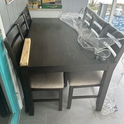 Real Wood Dining Table 