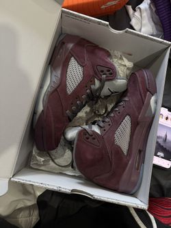Nike Air Jordan 5 Burgundy Size 9