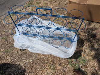 Vintage Blue Wire Rack