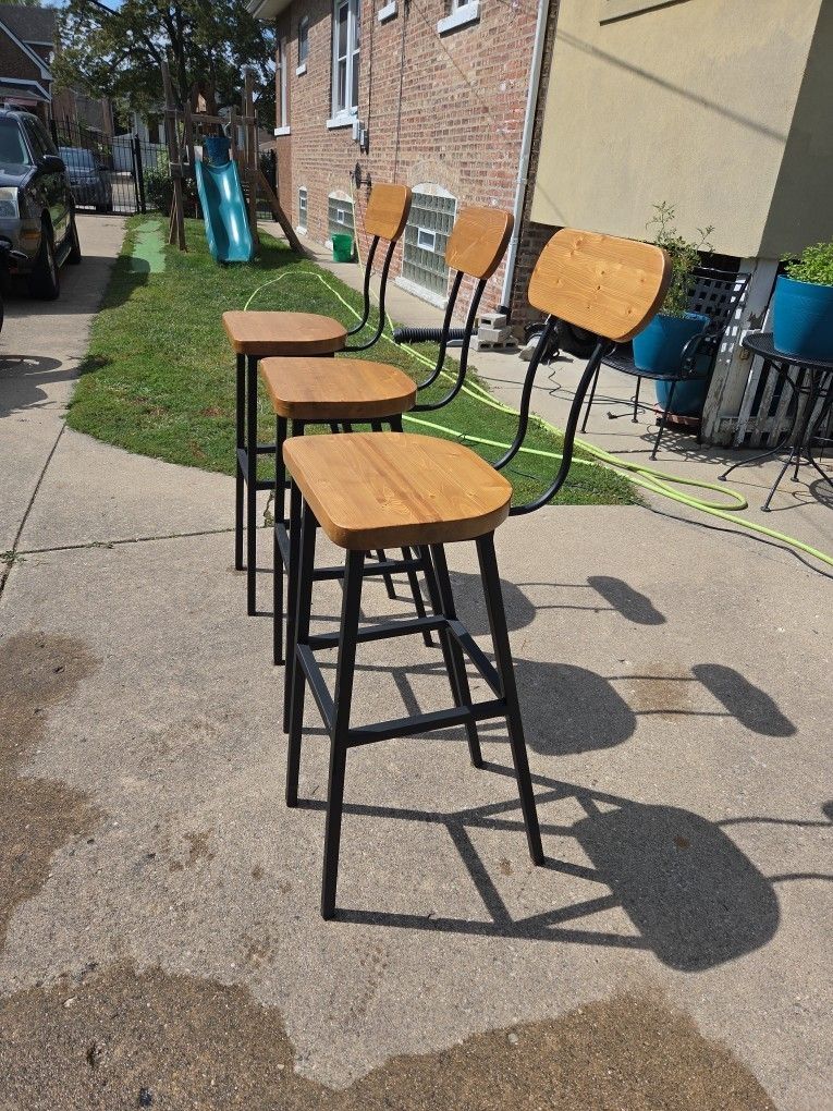 Bar Stools Custom Made From Siberia Oak