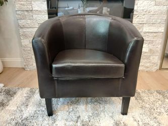 Leather Arm Club Chair