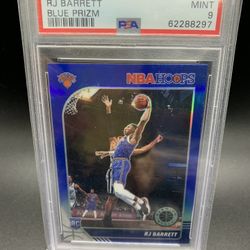 RJ Barrett Psa Graded Blue Prizm Rookie Card