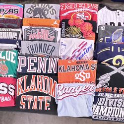 Lot Of  33 Sports Shirts