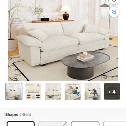 White Corudory Couch Still in Box