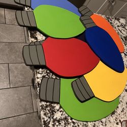 Hand Painted Wooden Christmas Lightbulbs