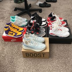 Jordan’s,,Nike Dunks, Lamelo Puma 