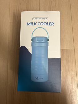 4ALLFAMILY Breast Milk Cooler Travel Bag with 24+ Hour Cooling Biogel Ice Pack – Portable Storage & TSA-Compliant – Includes Bottles, Silicone Nipples