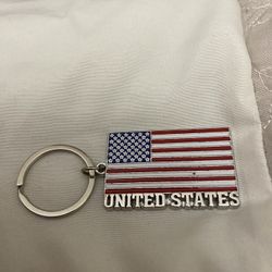 USA 🇺🇸 Flag Keychain Charm