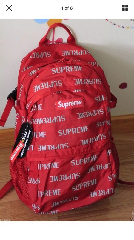 supreme 3m reflective repeat backpack