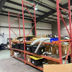 Misc Pallet Racking 8’/12’/14’ Uprights 96” Crossbeams