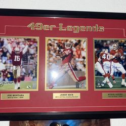 49ers Triple Autograph Photo