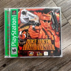 Duke Nukem Time to Kill (Sony PlayStation 1, 1998) PS1 Hits Complete