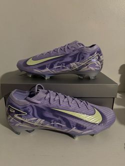 Nike ZM Vapor 16 Elite FG NU1 (HF1605 500) Purple Agate Volt Men's Size 12 Soccer Cleats
