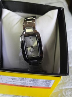 Invicta Silver Tone Rectangle Watch