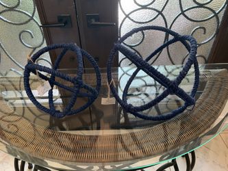 Rope Woven Blue Spheres 