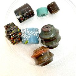 Lot Of 7 Glass Beads 