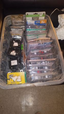 Mixed Lot of Circuit Breakers and Electrical Parts
