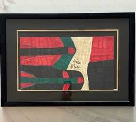 Willie White Signed Original Mid Century Marker on Paper Artwork
