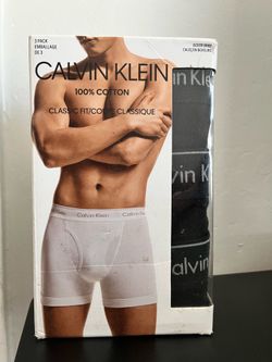 Calvin Klein Cotton Classics Men's Boxer Briefs - Black, Pack of 3