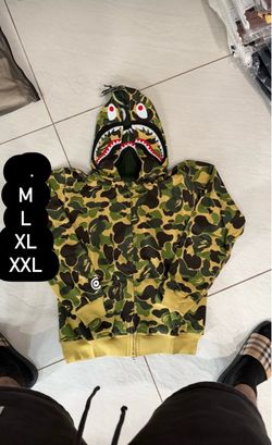 Green camo bape hoodie