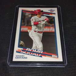 Perfect Shohei Ohtani Opening Day Baseball Card - 2022 Topps Bomb Squad BS15
