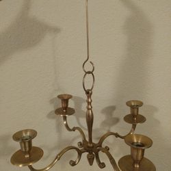 Hanging Brass Candelabra 