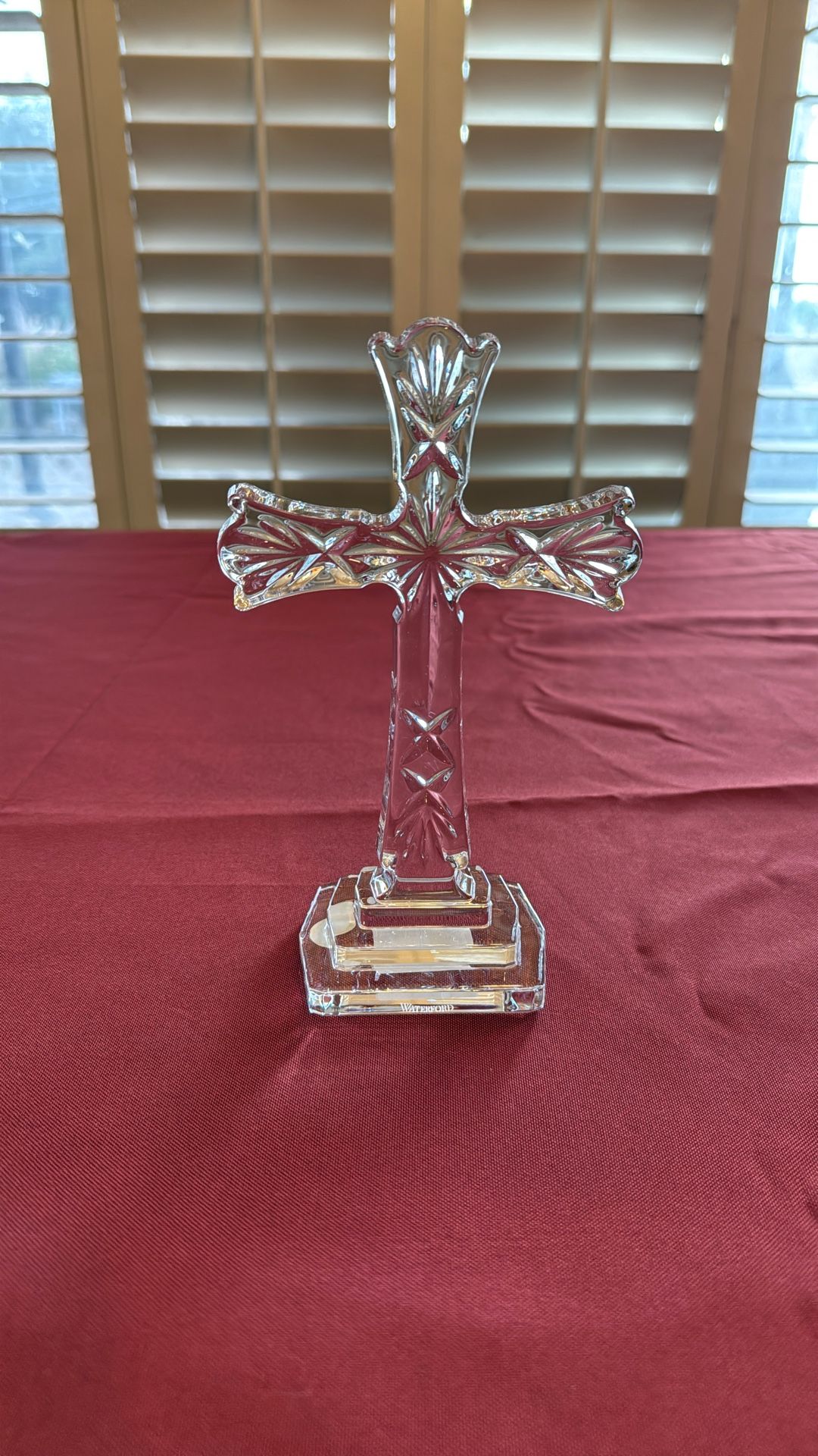 Waterford Crystal 8” Standing Cross