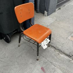 Free Antique Fiberglass School Chair