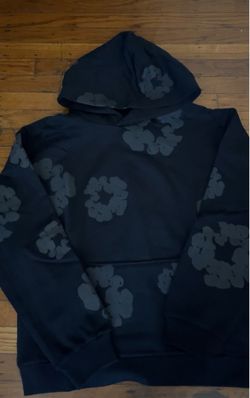 Black on black denim tears hoodie size small
