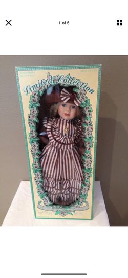 Vintage Collectible Porcelain Le Cheri 22" Doll-Jennifer