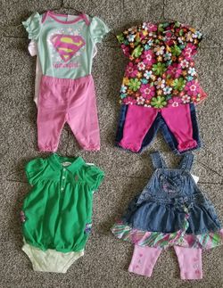 0-3 month summer girls name brand clothes
