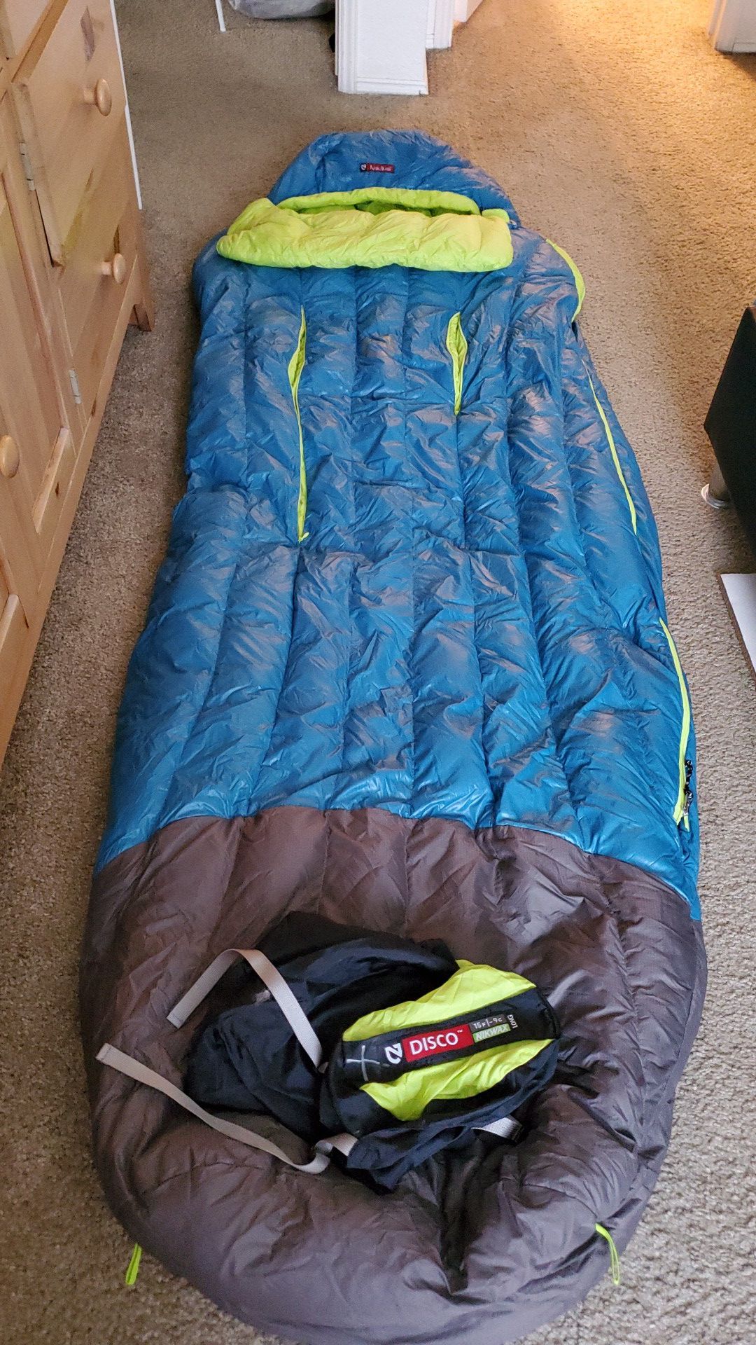Nemo/disco waterproof sleeping bag