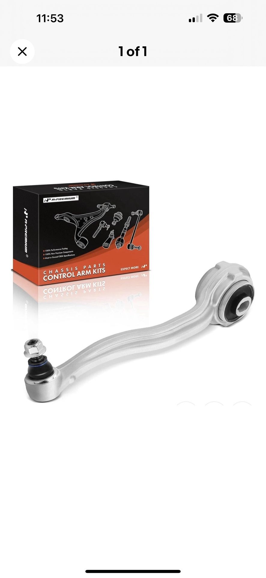 A-Premium Front Right Lower Forward Control Arm, with Ball Joint, Compatible with Mercedes-Benz - 2001-2017 - C230, C250, C300, C350, E350, E400, E55