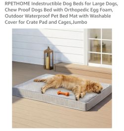 Brand New In Box Large Chew Proof Dog Bed Waterproof 36 x 27 x 3 inch
