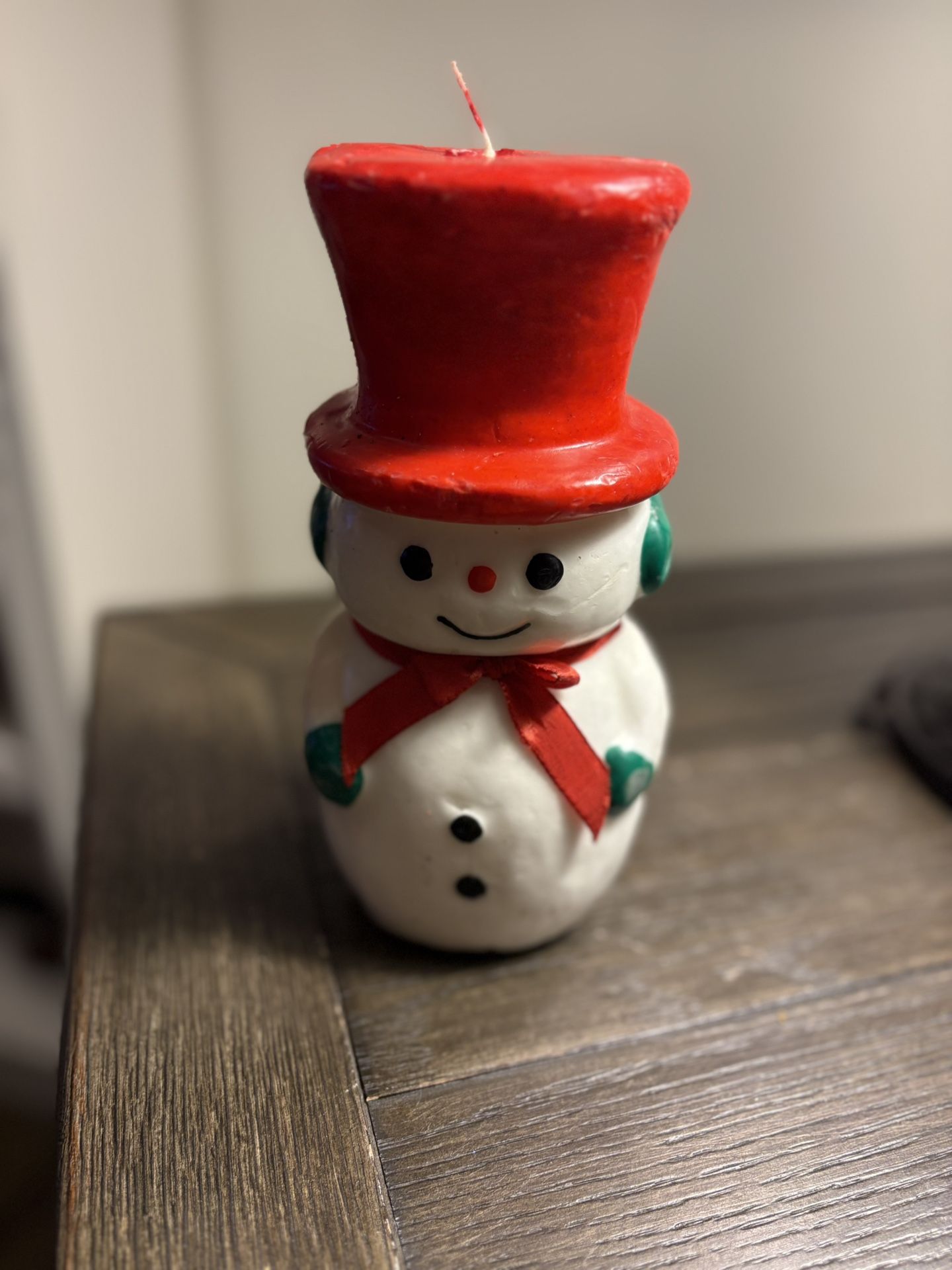 Snowman Candle