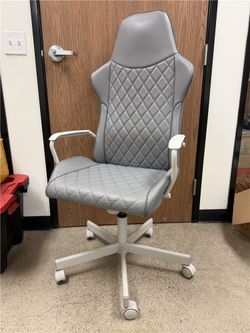 Gray High-Back Office Chairs - $15 Each (2 Available)