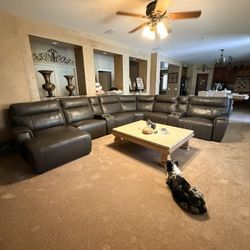 Leather Sectional 