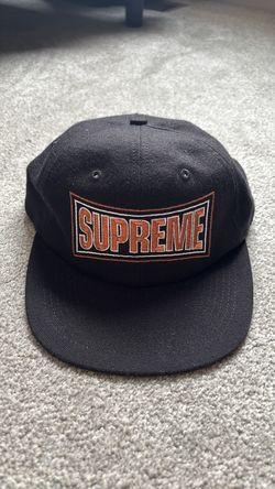 Supreme Metallic Arc-6 Panel Black Hat *VERY GOOD CONDITION*