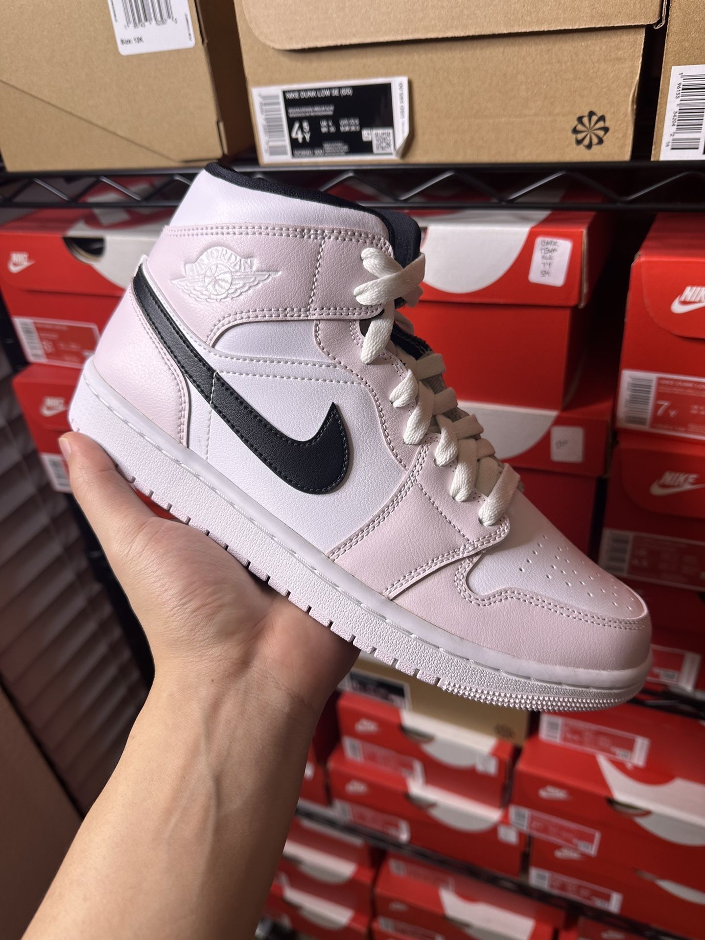 Nike Air Jordan Mid Barely Rose Women Size Men