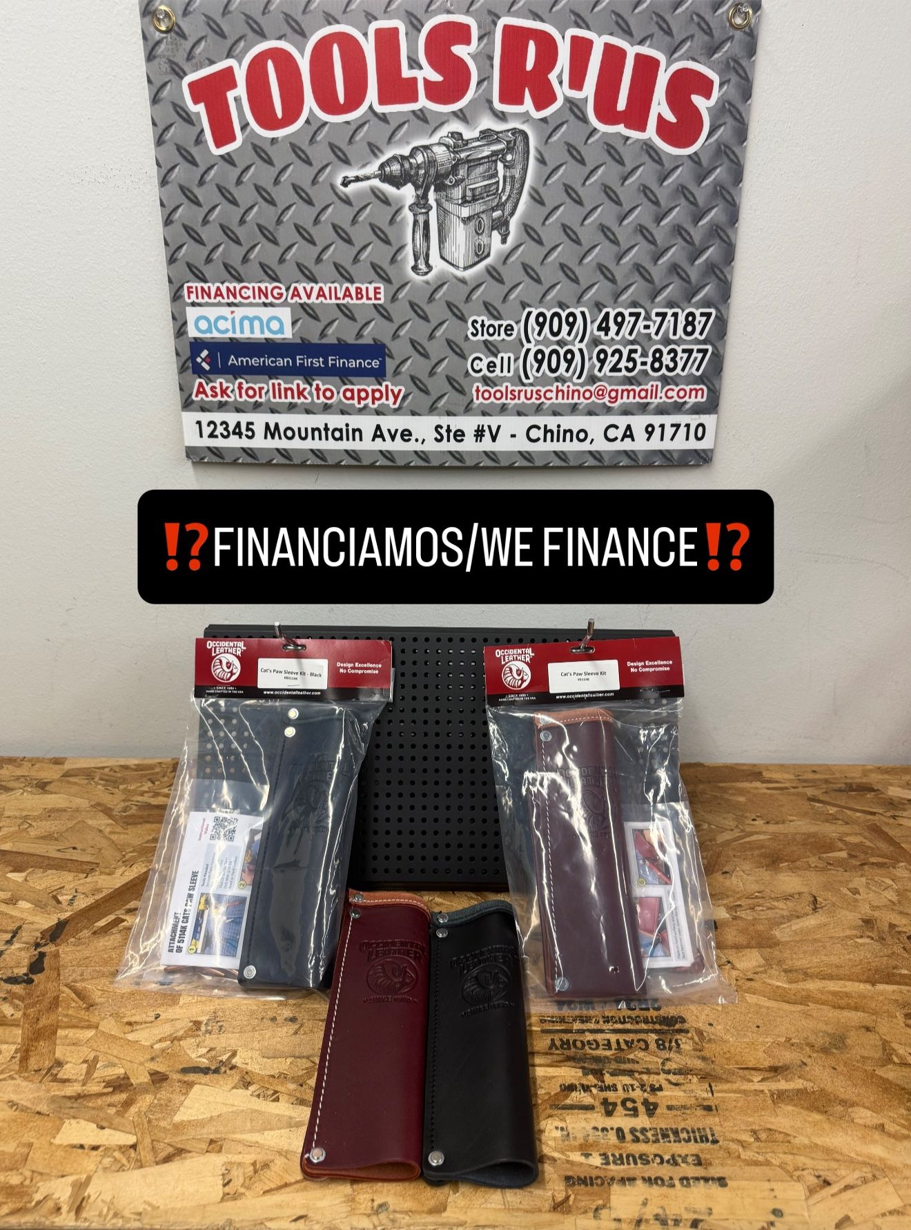 B5114K/5114K OCCIDENTAL LEATHER Cats Paw Sleeve Kit(EACH)**(FINANCIAMOS/WE FINANCE)**