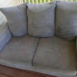 Grey Loveseat Couch