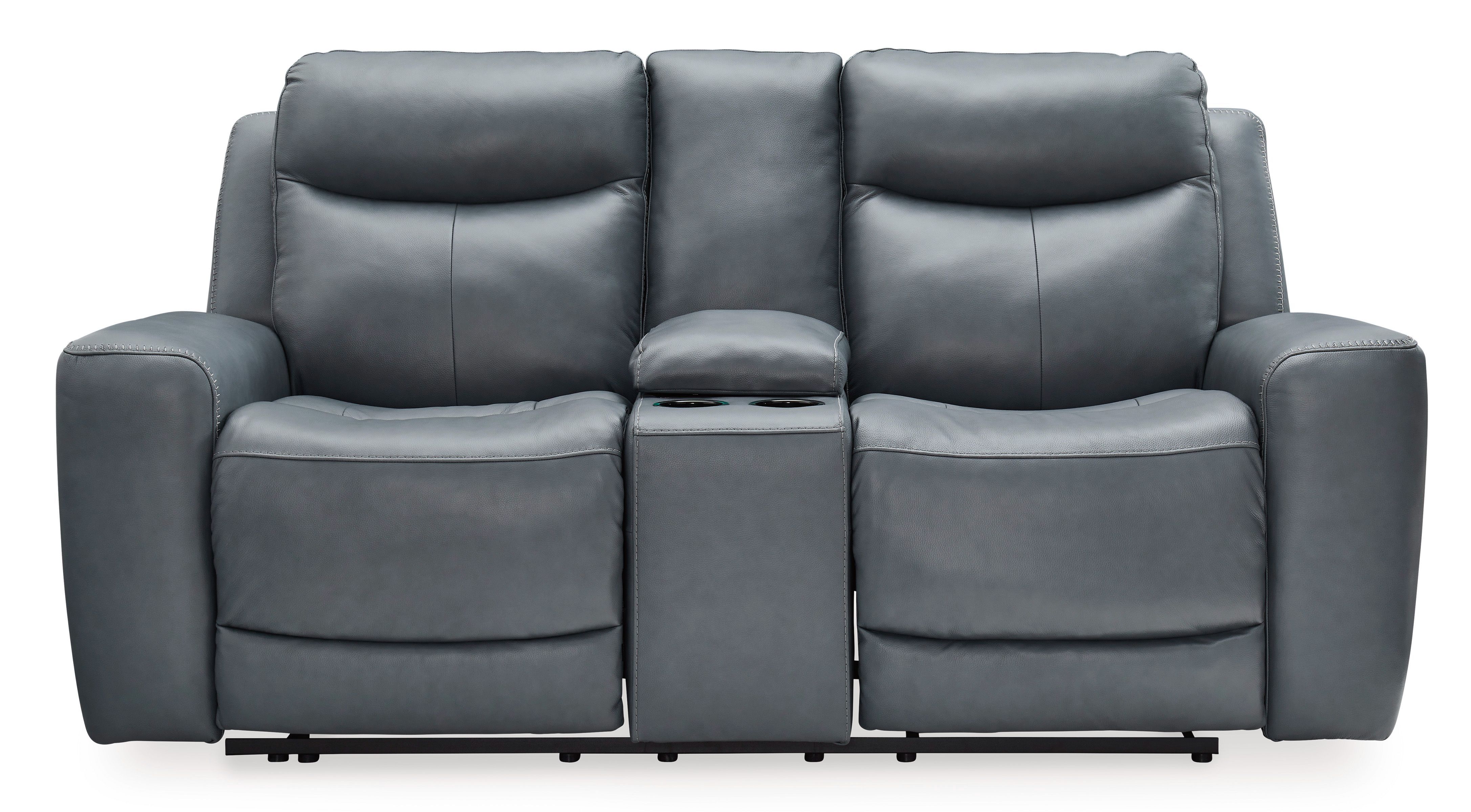 Mindanao Power Reclining Loveseat with Console with ADJ Headrest