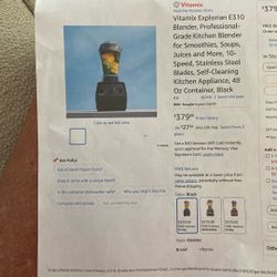 Vitamix Explorian E310 Blender
