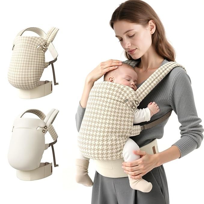 Reversible Lyocell Baby Carrier – Lightweight, Cooling, Breathable Ergonomic Support for Newborn to Toddler (7–44 lbs), Easy Hands-Free On with Enhanc